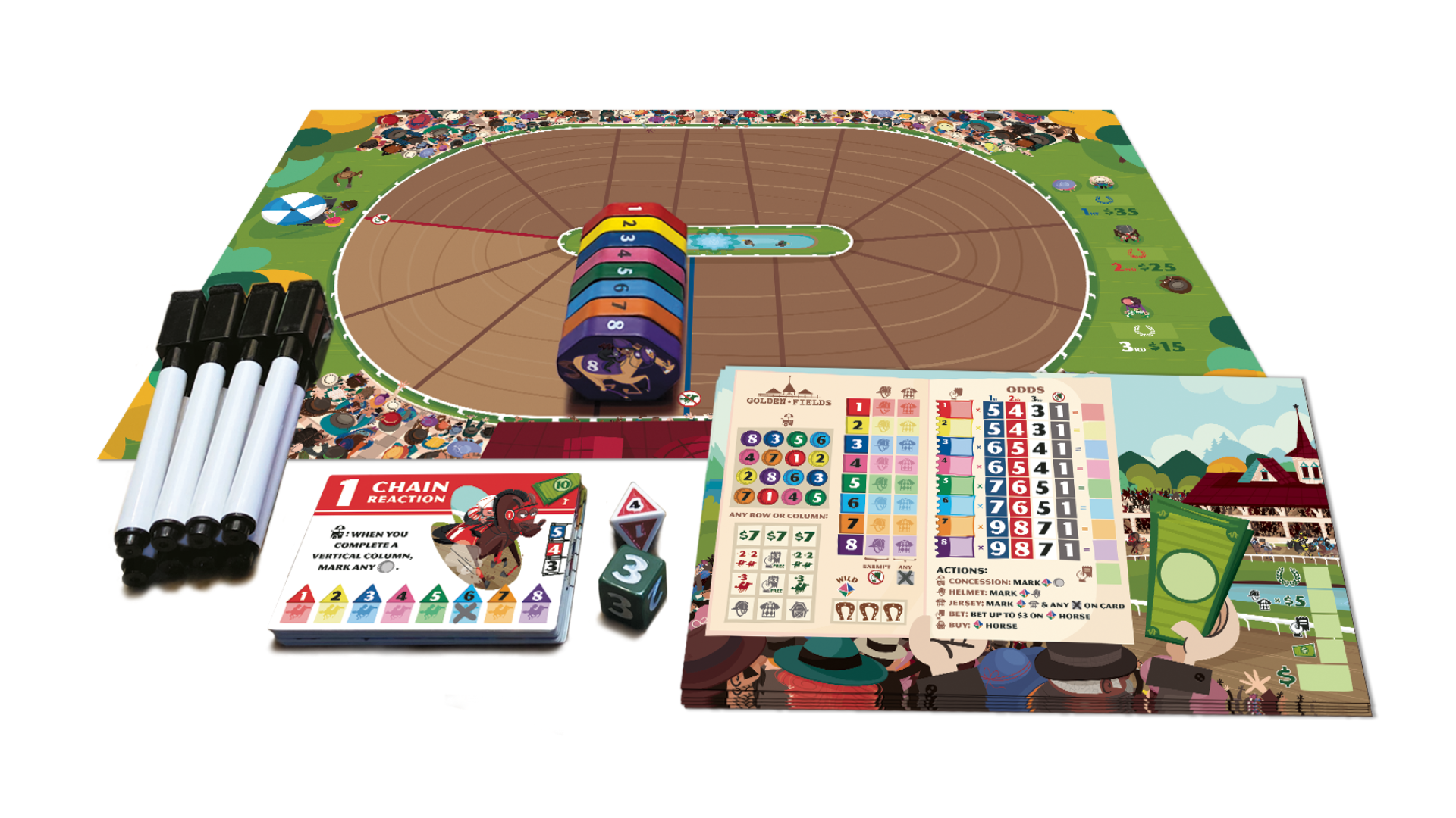 Long Shot The Dice Game takes rollandwrite games to the races